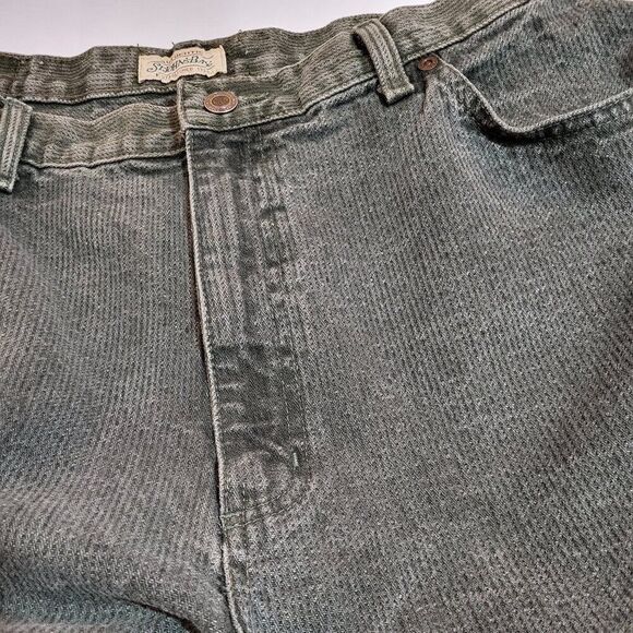 St John's Bay, Like New, Green Corduroy Women's Jeans, Size 14 - Picture 3 of 11